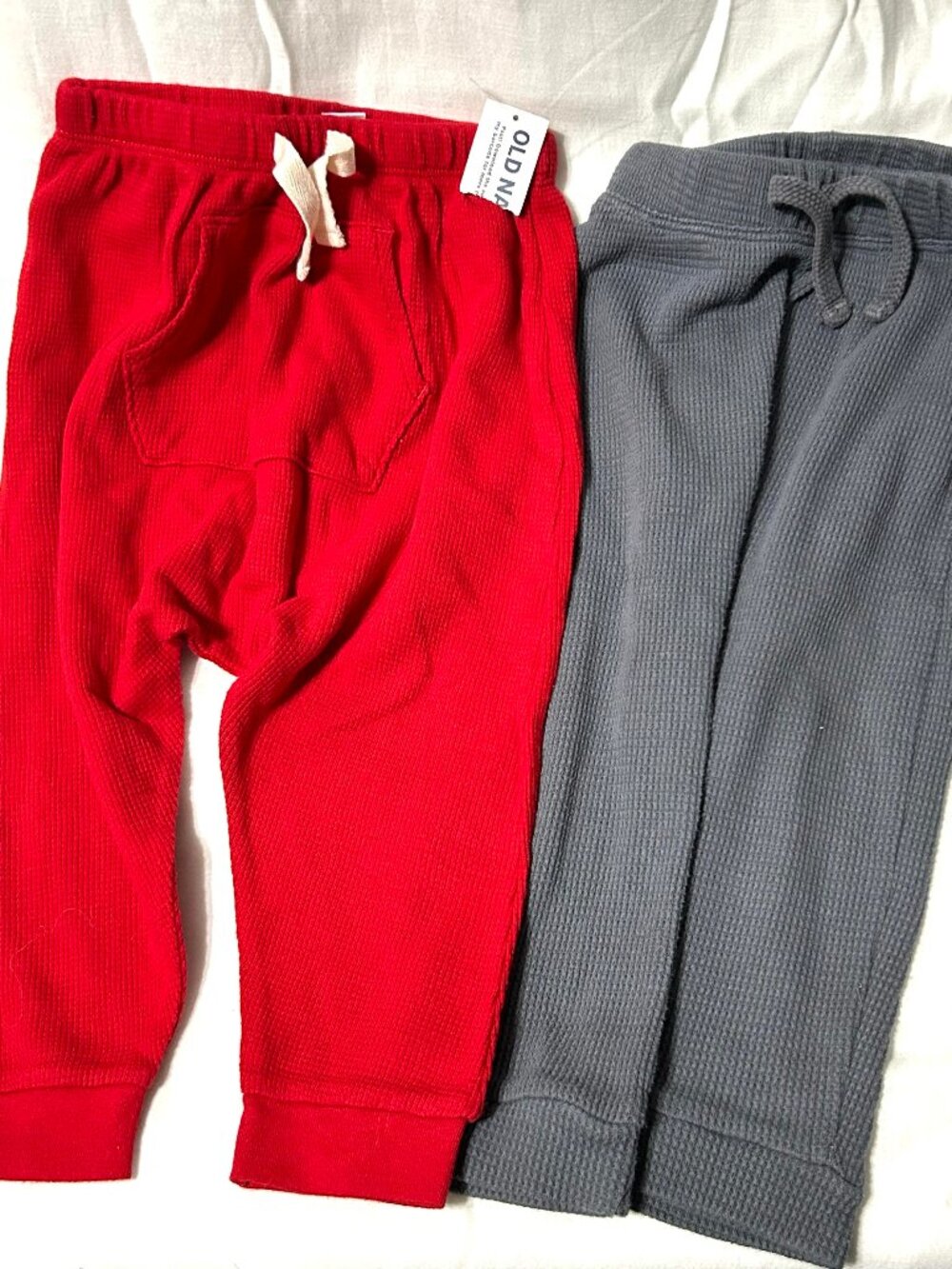 18 month Red and Gray Light-weight Jogger Sweatpants 2 pieces Brand New NWT